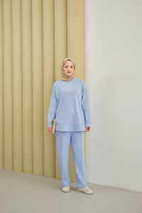 Pantolonlu Takım Açık Mavi