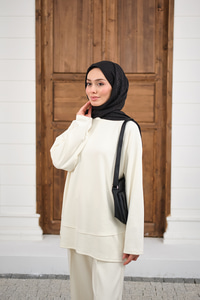 Pantolonlu Takım Beyaz