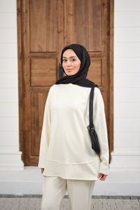 Pantolonlu Takım Beyaz