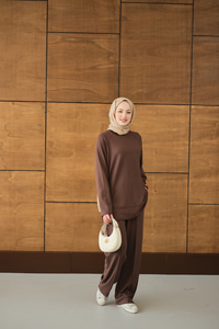 Pantolonlu Takım Kahverengi