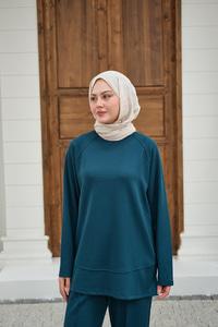 Pantolonlu Takım Petrol Mavi