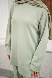 Pantolonlu Takım Su Yeşil