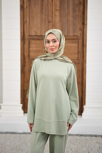 Pantolonlu Takım Su Yeşil