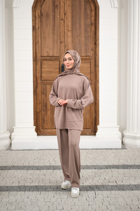 Pantolonlu Takım Vizon