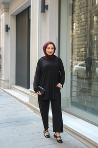 Parça Detay İkili Takım Siyah