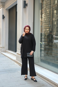 Parça Detay İkili Takım Siyah