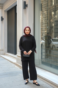 Parça Detay İkili Takım Siyah