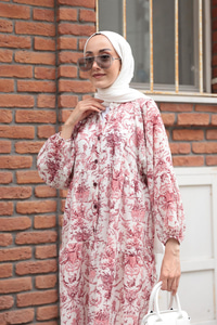 Pastoral Desen Elbise Pudra