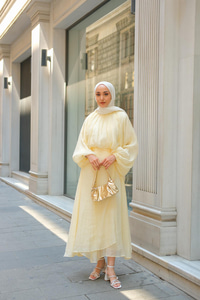 Pelerinli İkili Takım Sarı