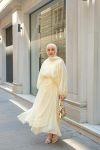 Pelerinli İkili Takım Sarı