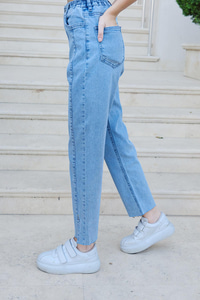 Pensli Kot Pantolon Buz Mavi