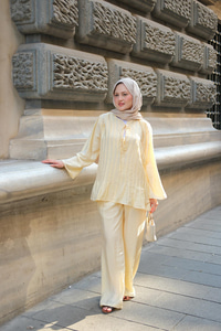 Pile Detay İkili Takım Sarı