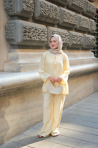 Pile Detay İkili Takım Sarı