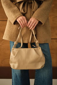 Pile Detay Omuz Çanta Vizon