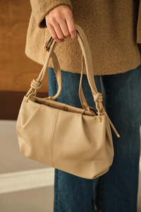 Pile Detay Omuz Çanta Vizon