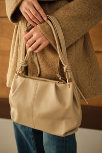 Pile Detay Omuz Çanta Vizon