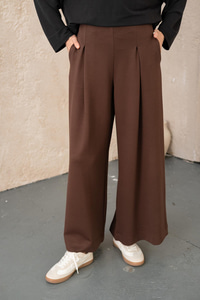 Pile Detay Pantolon Kahverengi