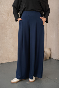 Pile Detay Pantolon Lacivert