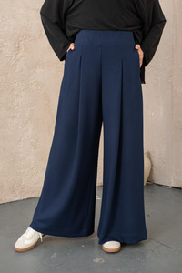 Pile Detay Pantolon Lacivert