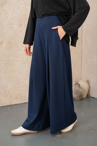 Pile Detay Pantolon Lacivert