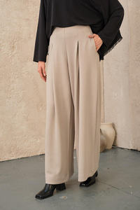 Pile Detay Pantolon Taş