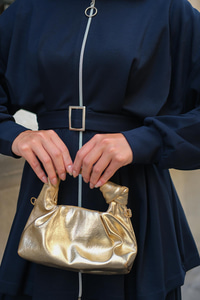 Pile Detaylı Tokalı Takım Lacivert