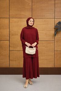 PILISE DETAYLI TAKIM Bordo