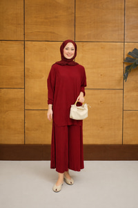 PILISE DETAYLI TAKIM Bordo