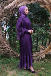 Uygun Fiyatlı PILISELI SIFON ELBISE | Loccomoda.com 