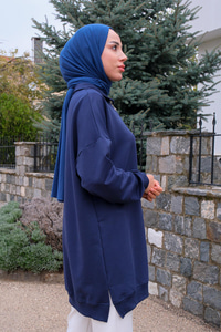 Polo Yaka Sweat Lacivert