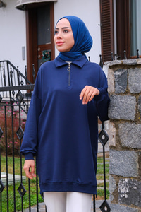 Polo Yaka Sweat Lacivert