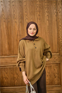 Polo Yaka Tunik Vizon