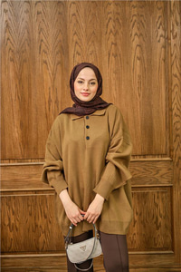 Polo Yaka Tunik Vizon
