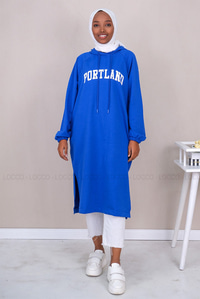 Uygun Fiyatlı PORTLAND BASKILI SWEAT MAVI | Loccomoda.com 