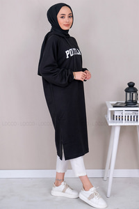 Uygun Fiyatlı PORTLAND BASKILI SWEAT SIYAH | Loccomoda.com 