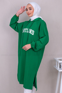 Uygun Fiyatlı PORTLAND BASKILI SWEAT YESIL | Loccomoda.com 