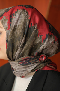 Prizma Soft Şal Bordo