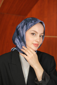 Prizma Soft Şal Lacivert