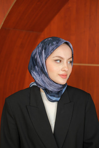 Prizma Soft Şal Lacivert