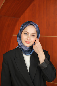 Prizma Soft Şal Lacivert