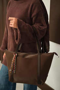 Püskül Detay Çanta Kahverengi