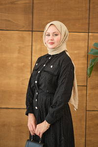 Püskül Detay İkili Takım Siyah