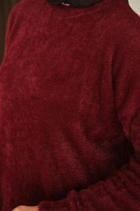 Püsküllü Tunik Bordo