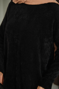 Püsküllü Tunik Siyah