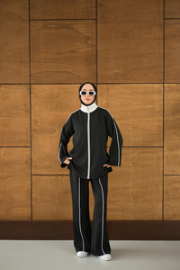 Reglan Kollu İkili Takım Siyah