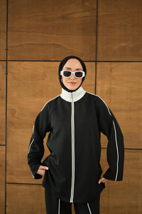 Reglan Kollu İkili Takım Siyah