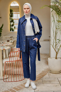 Richard Bel Bağlamalı Takım Koyu Mavi