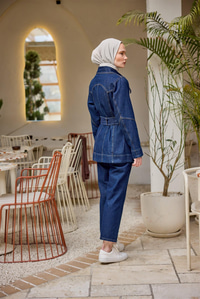 Richard Bel Bağlamalı Takım Koyu Mavi