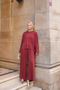 Rise Jarse Dökümlü Takım Bordo