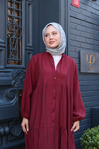 Rİta Kraş Elbise Bordo